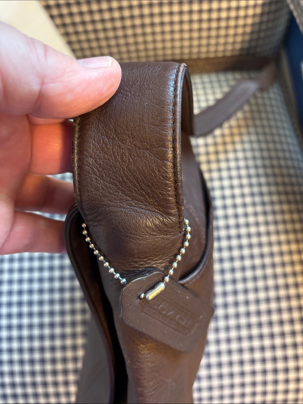 Coach 4183 Lexington flap Leather Messenger Bag vintage. 1998 Italy - Picture 13 of 13